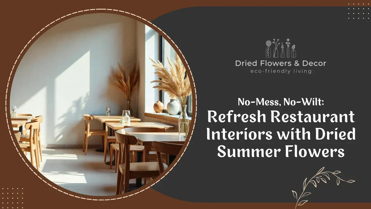 No-Mess, No-Wilt: Refresh Restaurant Interiors with Dried Summer Flowers