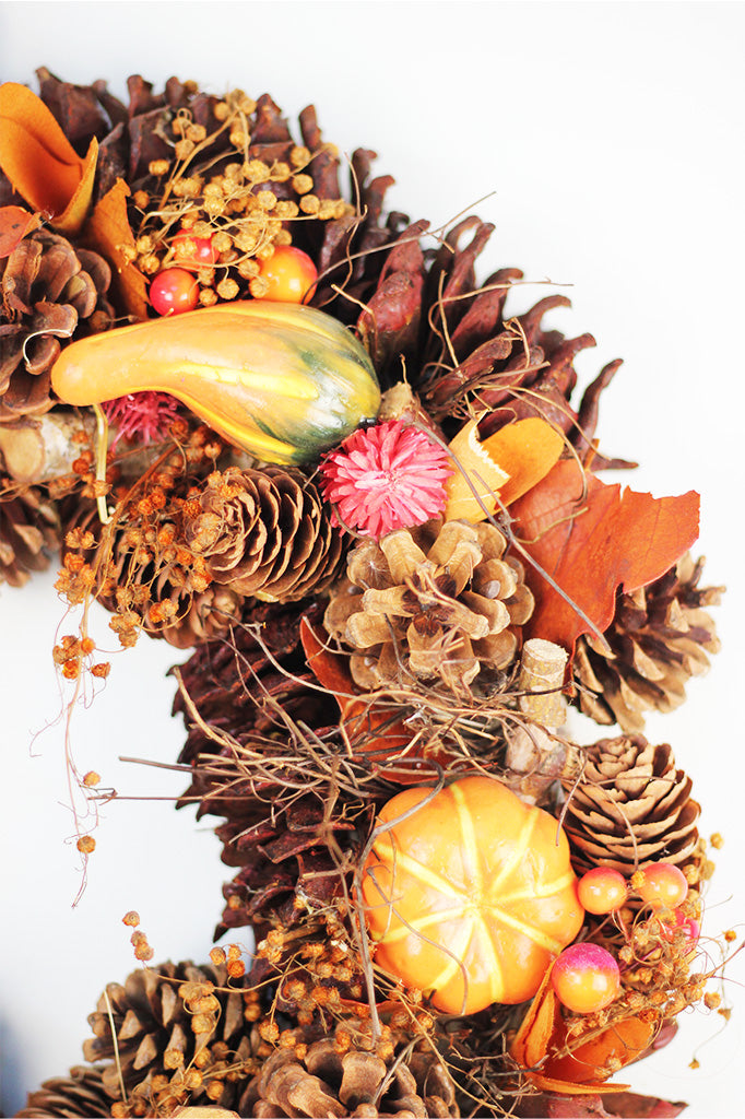 Autumn Cone Wreath