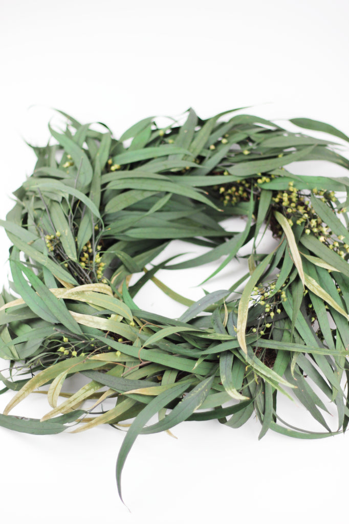 Preserved Eucalyptus Nicoli Berry Wreath