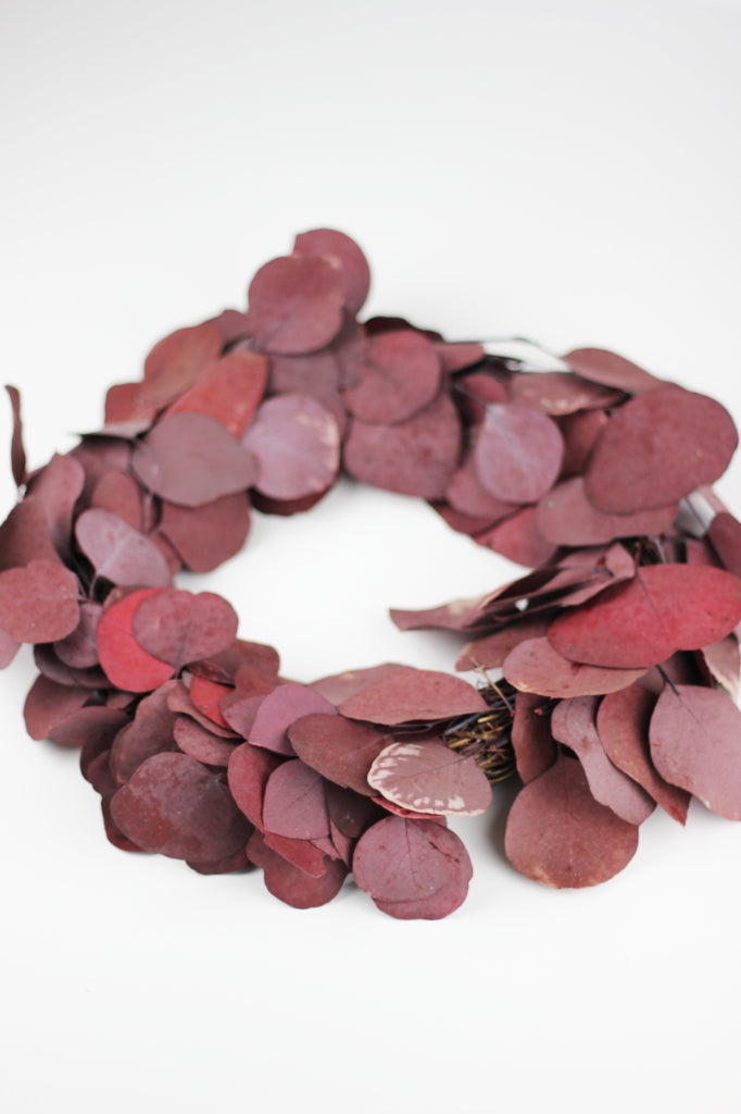 Preserved Eucalyptus Populus Wreath