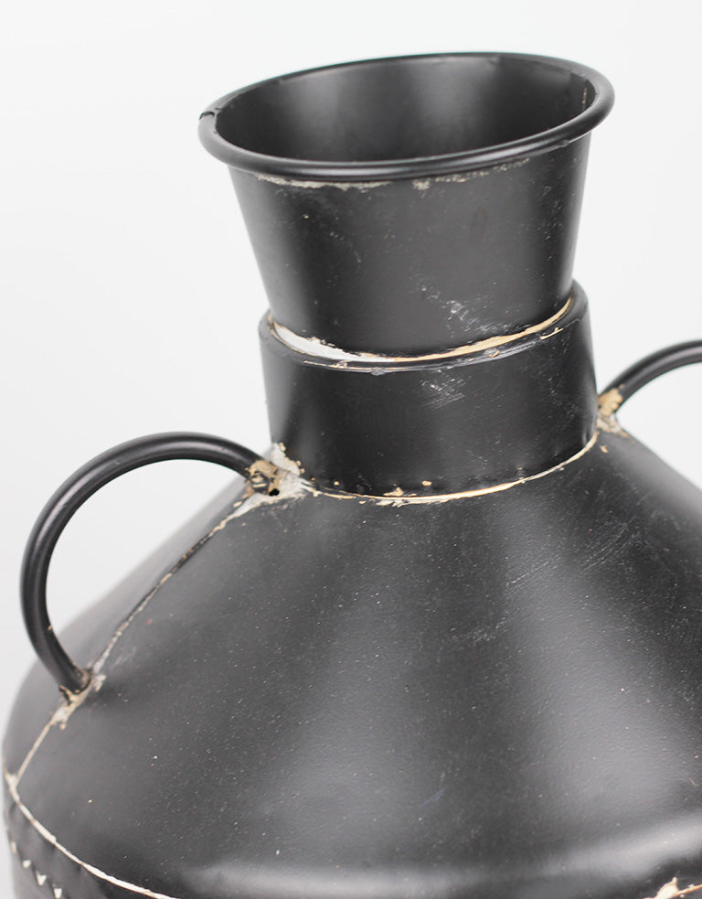 black vase
