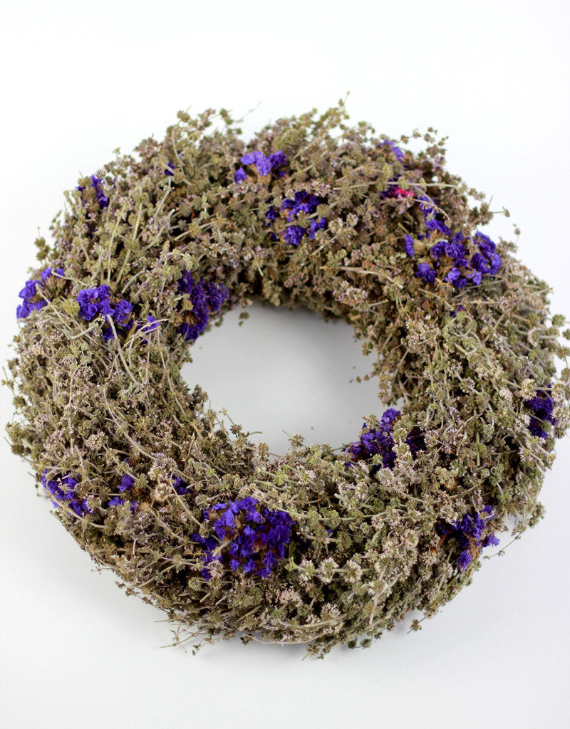 Buy Dried Wreath Jewel Blue