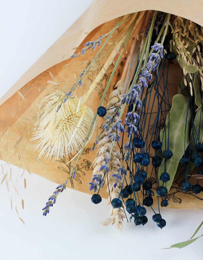 Dried Bouquet - Mini Blue Edition in UK