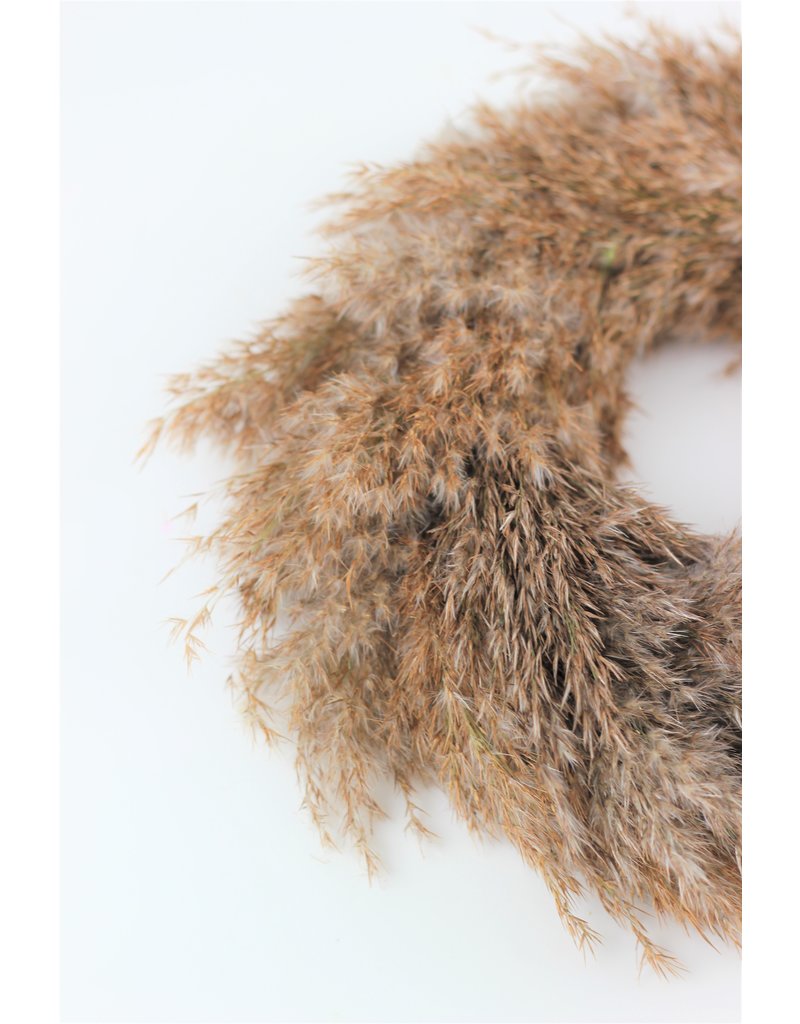 Dried Wild Grass Wreath, 30 cm