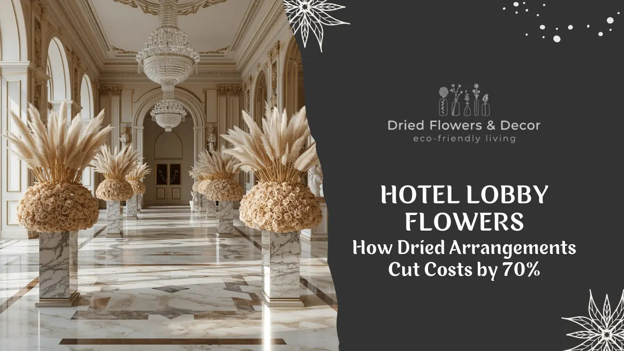Hotel Lobby Flowers: How Dried Arrangements Cut Costs by 70%
