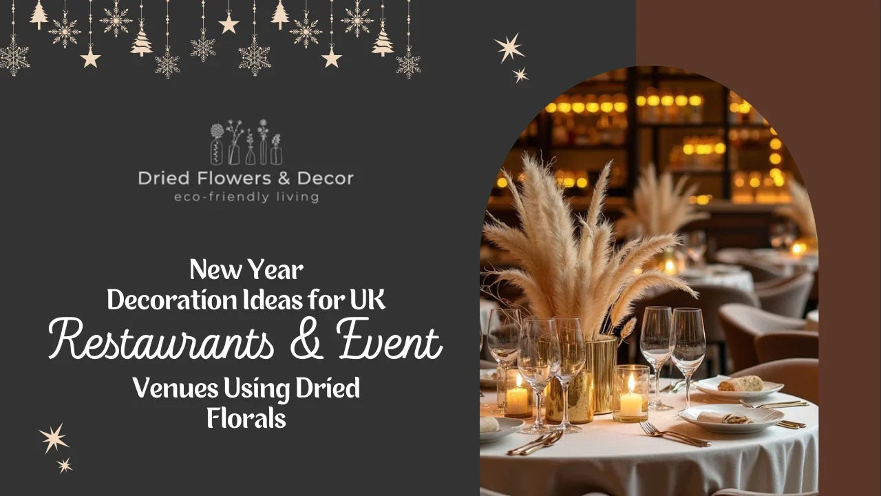 New Year Decoration Ideas for UK Restaurants & Event Venues Using Dried Florals