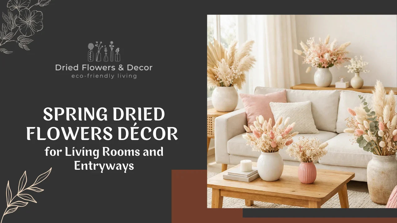 Spring Dried Flowers Décor for Living Rooms and Entryways