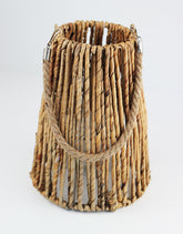 Natural Wicker Candle Lantern 