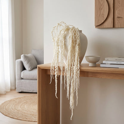 Preserved Amaranthus Flowers - Bleached Bunch, 65 cm