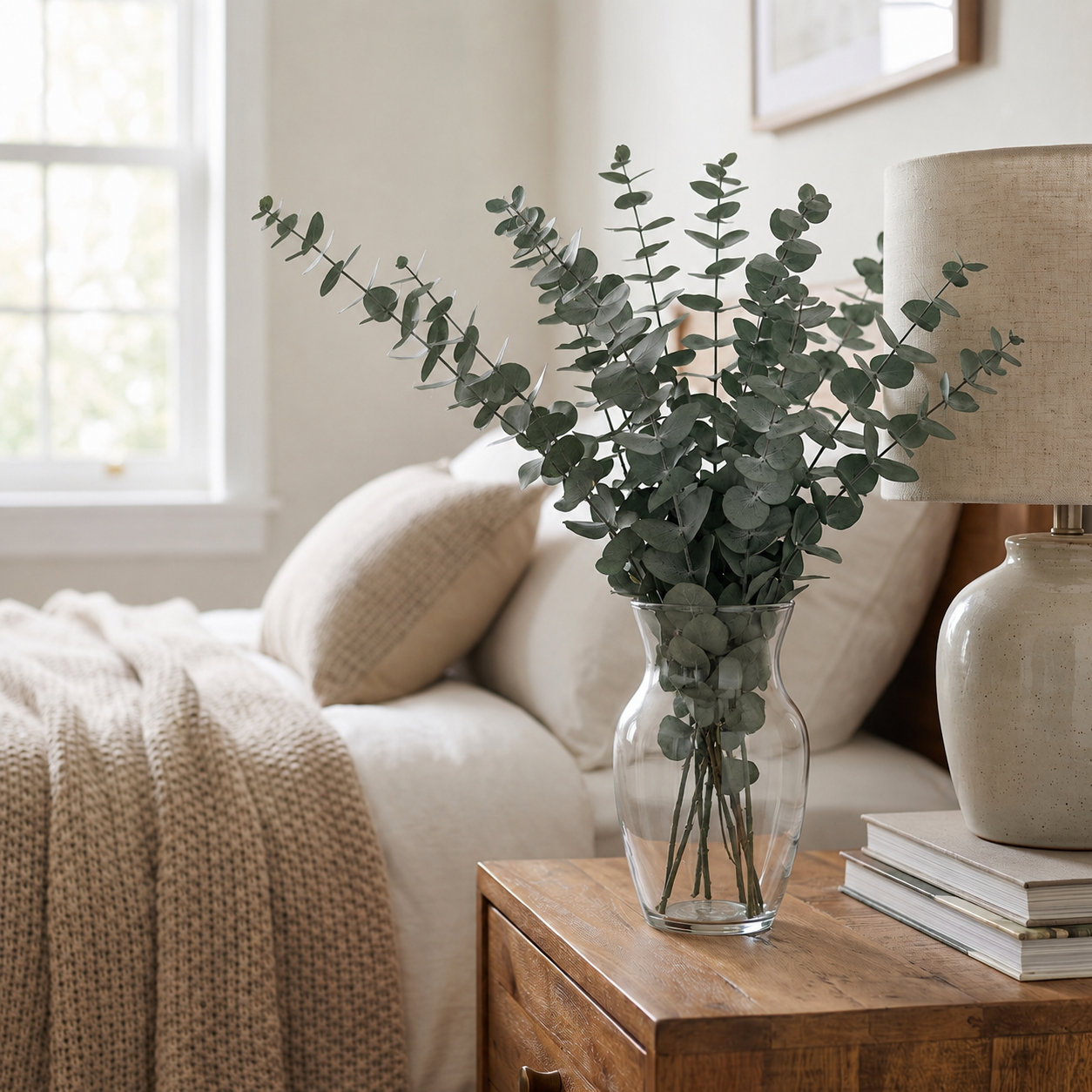 Preserved Eucalyptus Stems - Cinerea Green/Grey Bunch, 60 cm