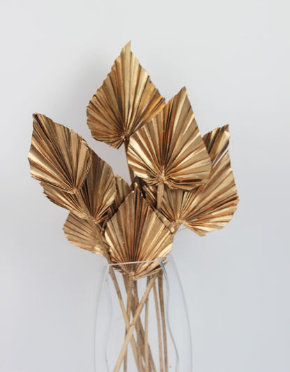 dried palm spears gold