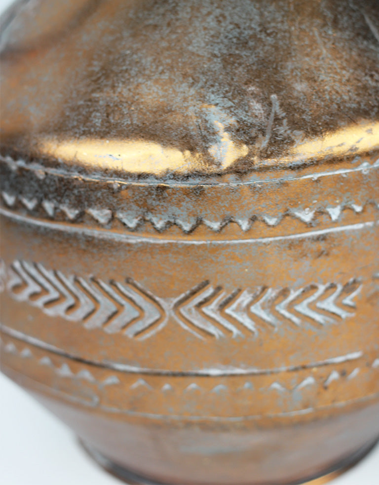 large copper vase