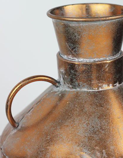 copper flower vase