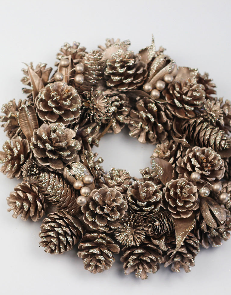 Dried Champagne Wreath