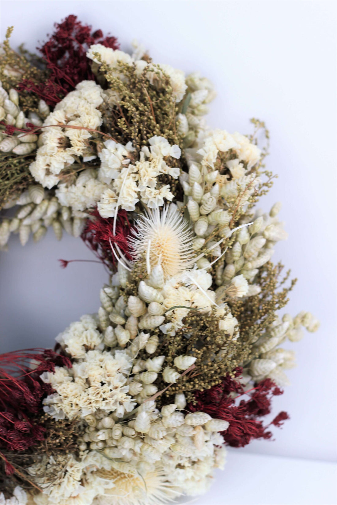 Festive Dried Wreath – Bleached