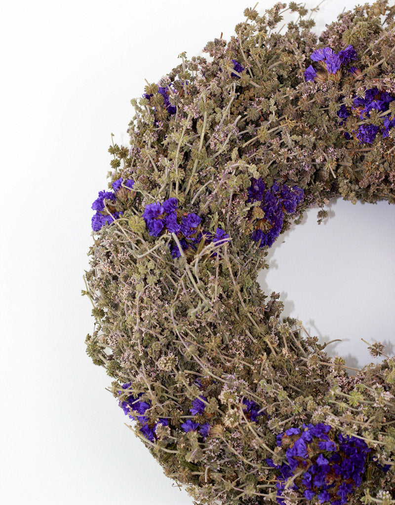 Dried Wreath - Jewel Blue, 35 cm