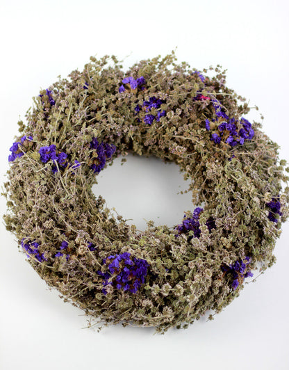 Buy Dried Wreath Jewel Blue