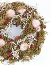 Dried Wreath Sensation Deluxe - Light Pink