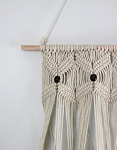 Macrame Hanging Planter with triple terracotta pots